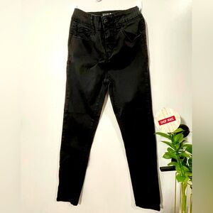 Red Girl Black Jeans